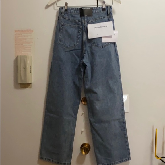 ALEXANDER WANG BRACE Pleated denim Jean size 27 - Picture 8 of 14